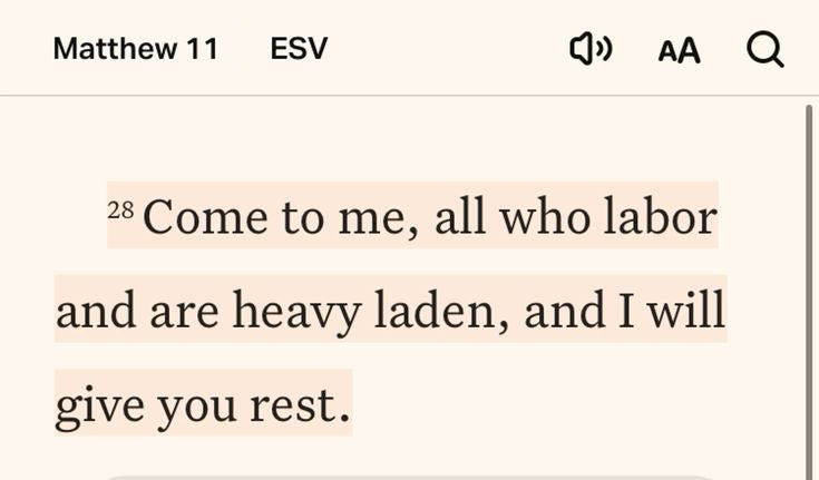 Matthew 11:28