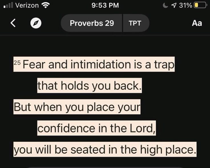 Proverbs 29:25