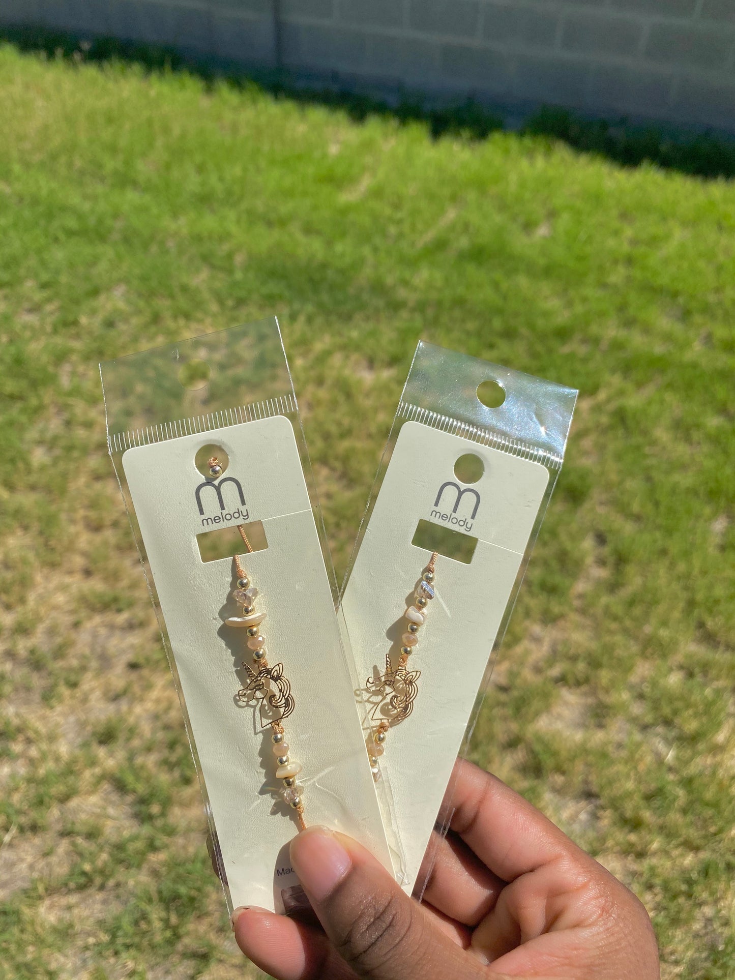 Unicorn anklet (nude)